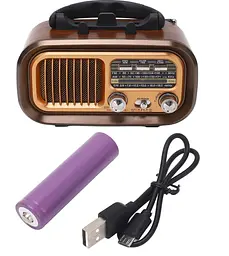 Радіоприймач NNS NS-7771BT — портативний Bluetooth FM/AM акумуляторний - мініатюра 2