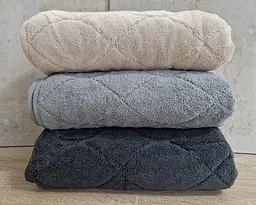 Набір турецьких махрових рушників Cestepe MicroCotton Premium 3 штуки 70x140 Voli 2 щільність 600 г/м2 - мініатюра 3