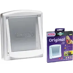 Дверцята Croci Staywell PetSafe для собак до 7 кг білі 236x198 мм - мініатюра 2