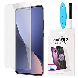 Захисне скло DK для Xiaomi 12 Pro/12S Pro UV Curved 014478 clear 2 шт. - мініатюра 3