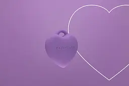 Мінівібратор "Сердечко" FairyGasm PleasureStone violet, 9 режимів, на шнурку - мініатюра 5