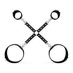 Набір для бондажу Bedroom Fantasies Bondage Cross (чорний) - мініатюра 2