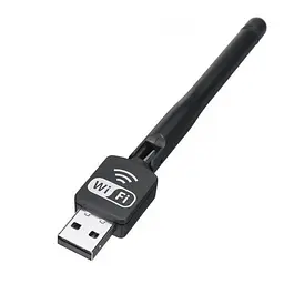 Бездротовий USB Wi-Fi адаптер Pix-Link LV-UW10-2DB чіп RTL8188 чорний (17621) - мініатюра 2