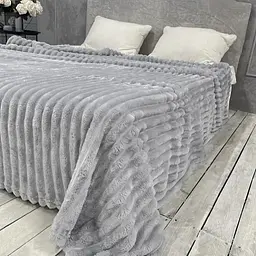 Плед полуторний Шарпей 150*200 см. Світло-сірий Colorful Home