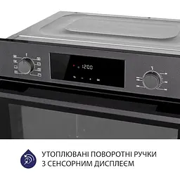 Духова шафа Minola EOD 6804 Platinum Gray сірий - мініатюра 5
