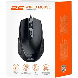 Миша 2E MF180, USB-A, чорний (2E-MF180UB) - мініатюра 3