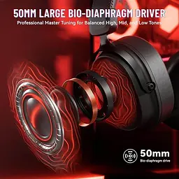 Навушники ATTACK SHARK L30PRO, об'ємний звук 7.1, драйвери 50 мм - Чорні - мініатюра 6