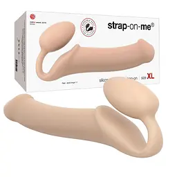 Безремневий страпон Strap-On-Me XL 25.5 см тілесний - мініатюра 2