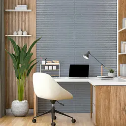 Панель 3D Sticker Wall 700х700х4мм Срібло SW-00001952 - мініатюра 5