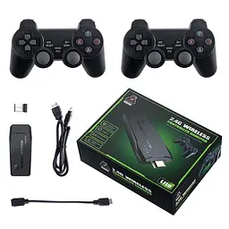 64ГБ Ігрова приставка LITE GREEN HDMI 3535 ігор Dendy, Sega, Аркадні ігри, Game Boy, Nintendo, Atari, PlayStation 1 - мініатюра 2
