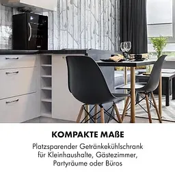 Холодильник для напоїв Klarstein Beersafe XL Onyx 60л (10032871) - мініатюра 2