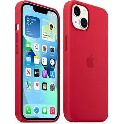 Оригінальний силіконовий чохол Apple Silicone Case MagSafe для iPhone 13 Red MM2C3ZE/A - мініатюра 8