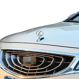 Емблема приціл LEXUS (металева Lux версія) відкритий тип, без фону Хром 140г - мініатюра 2