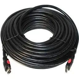 Кабель Tecro HDMI (M) - HDMI (M), 15 м, Black teh0020762
