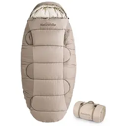 Спальний мішок овальний Naturehike PS300 CNK2350WS026, бежевий