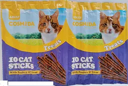 Ласощі м'ясна паличка для котів Coshida Cat Sticks зі смаком птиці та печінки 5 г 89142485