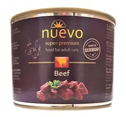 Вологий корм для котів Nuevo Beef з яловичиною 200 г 95110