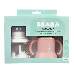 Поїльник Beaba 3 в 1 Evoluclip Training Cup 150 мл рожевий (913474) - мініатюра 7