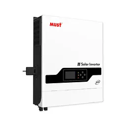 Гiбрiдне ДБЖ MUST PV18-8048PRO II, 8000W, 48V, PV 2*4000W, ток заряда 1-120А, 160-275V, MPPT (120А, 90-430 Vdc), 425*527*145 мм