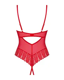 Боді Obsessive Ingridia crotchless teddy XS/S - мініатюра 4