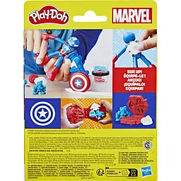 Набір для творчості з масою для ліплення  Hasbro Play-Doh Marvel Captain America Stamping Shield (F9829_G0056) - мініатюра 4