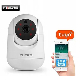 Wi-Fi IP камера Fuers 5MP TUYA, відеоняня - мініатюра 2