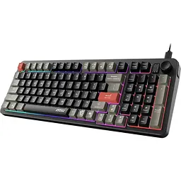 Клавіатура мембранна FORGE GK110 UA 98key, USB-A, EN/UKR/RU, LED, чорний MSI teh0013900 - мініатюра 9
