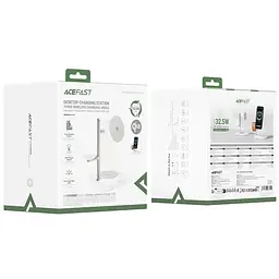 Бездротовий зарядний пристрій Acefast E39 desktop 4in1 Qi2 32.5W White - мініатюра 2