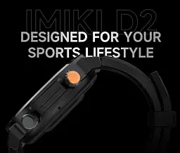 Смарт-годинник iMiki D-2 Silicone Strap Amoled Black - мініатюра 2