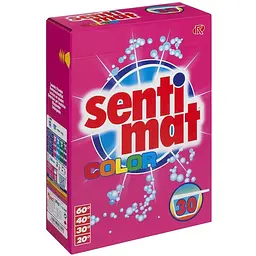 Пральний порошок Sentimat Color, для кольорових тканин, 30 прань - 1.8 кг