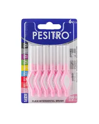 Набір міжзубних йоржиків Pesitro Flexi 0.6 мм, 6 шт