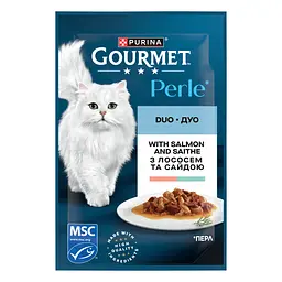 Набір вологого корму для котів Gourmet Perle Duo Мікс 8 шт. + Gourmet Perle Duo Мікс 4 шт. 1.02 кг (12 шт. х 85 г) - мініатюра 3