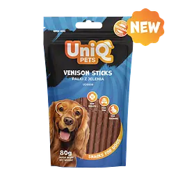 Ласощі для собак UniQ PETS Стіки з оленини, 80 г - мініатюра 4