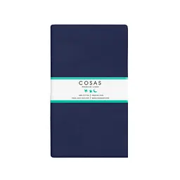 Набір євро простирадло Cosas Dark Blue/Zigzag 220х240 см (SetSheet_DarkBlue_ZigBlueGrey_220х240) - мініатюра 4