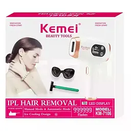 Фотоепілятор Kemei KM-7106 білий - мініатюра 4