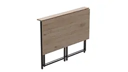 Стіл розкладний Моріс Ferrum-decor 750x1000x600 Чорний метал ДСП Дуб Сан-Марино 16 мм (FRD-104670) - мініатюра 5