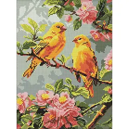 Алмазна мозаїка Весняні канарки AMO8164, 30x40 см