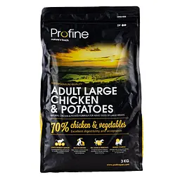 Сухий корм для дорослих собак великих порід (вагою від 25 кг) Profine Adult Large Breed Chicken 3 кг (курка) - мініатюра 3