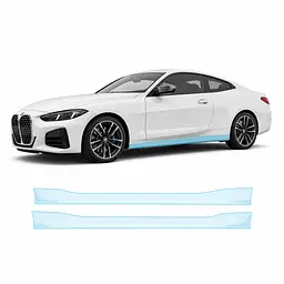 Антигравійна захисна бронеплівка за лекалами для BMW 4 Series G22 facelift 2024- нижня зона кузова та пороги
