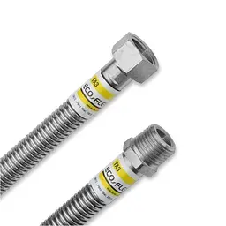 Шланг для газу Eco-Flex Стандарт з нержавіючої сталі d 12 1/2х3/4" В 40 см 30412