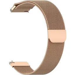 Ремінець DK CDK для Garmin Vivoactive 6 20mm Metal Milanese Loop Magnetic (09649) (rose gold)