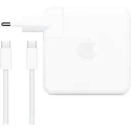 Зарядний пристрій DK 96W USB-C Power Adapter + кабель 2 м Woven для Apple MacBook white - мініатюра 4