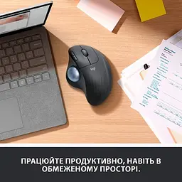 Миша комп'ютерна Logitech Ergo M575 Bluetooth Offwhite (910-005870, 910-005981) - мініатюра 7