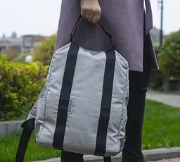 Рюкзак-антикрадій OOLOO Кенгуру mini 40x30x12 см, світло-сірий 2649 - мініатюра 7