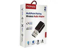 Bluetooth-адаптер Promate BlueLink Bluetooth 5.0 Black (bluelink.black) - мініатюра 7