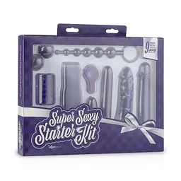 Набір секс-іграшок Loveboxxx Super Sexy Starter Kit 9 шт. фіолетовий - мініатюра 10