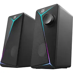 Акустична система 2.0 Defender J5, 6Вт, підсвітка, USB, чорна - мініатюра 3