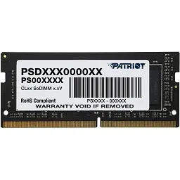 Пам'ять для ноутбуків PATRIOT 16 GB SO-DIMM DDR4 3200 MHz (PSD416G320081S)