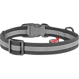 Нашийник для тварин WAUDOG Waterproof пластикова пряжка S Ш 15 мм Д 25-35 см сірий (261611) - мініатюра 2