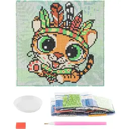 Алмазна картина Grafix Тигр 20x20 cм (260012_2) - мініатюра 3
